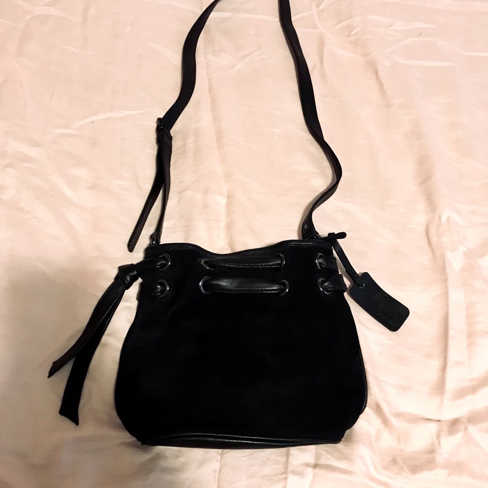 Maria Sharapova by Cole Haan black leather crossbody bag